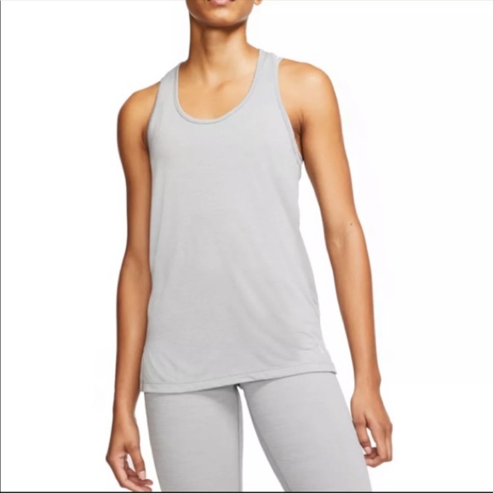 NWT Nike Yoga Grey Layer Tank